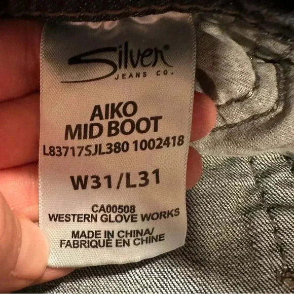 Silver Aiko Mid Bootcut Women’s Jeans W31/L31 - Picture 8 of 12